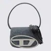 Diesel Denim Leather D Shoulder Bag In Blue