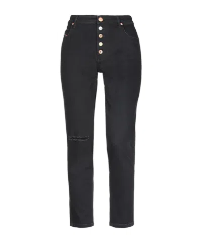 Diesel Denim Long Pants In Animal Print