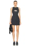 Diesel Mini Denim Dress In Black & Denim