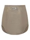 Diesel Denim Mini Skirt In Brown