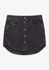 Diesel Denim Mini Skirt In Brown
