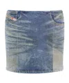 Diesel Mini Skirt By De-p In Gray
