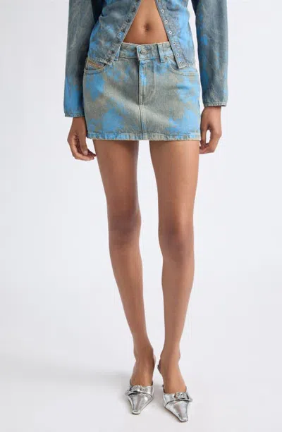 Diesel ® Denim Miniskirt In Blue