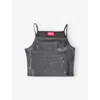 Diesel Top  Kids Color Black In Denim Nero