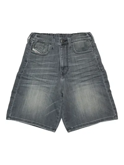 Diesel Kids' Denim Proxi Jjj Shorts In Gray
