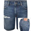 Diesel Denim Regular Shorts Blue In Blue