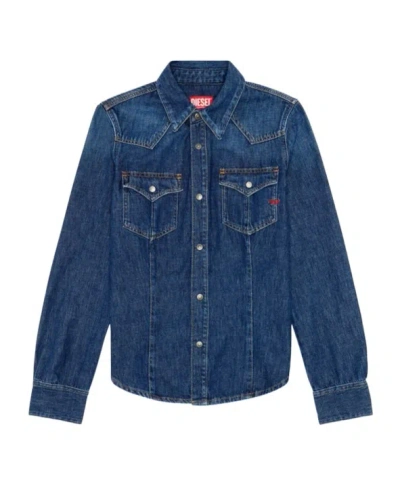 Diesel Denim Shirt In Blue