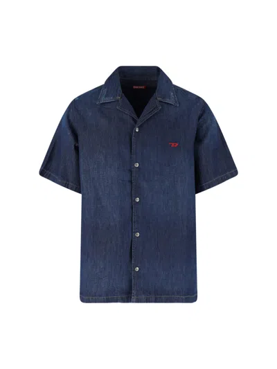 Diesel Denim Shirt D-nabil-d In Blue