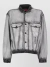 Diesel Gray Medium-light Skeleton Denim Trucker Jacket In Gray