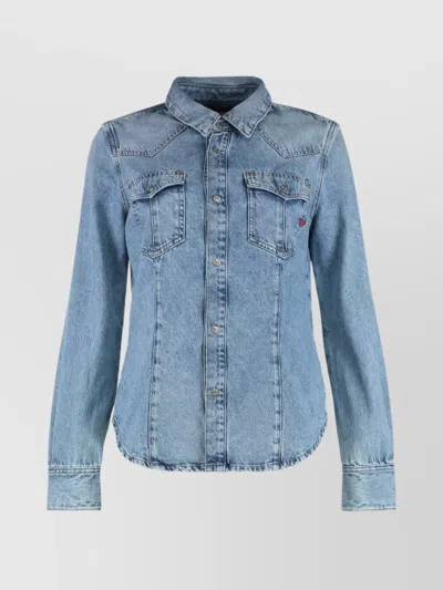 Diesel Denim Shirt Rounded Hem