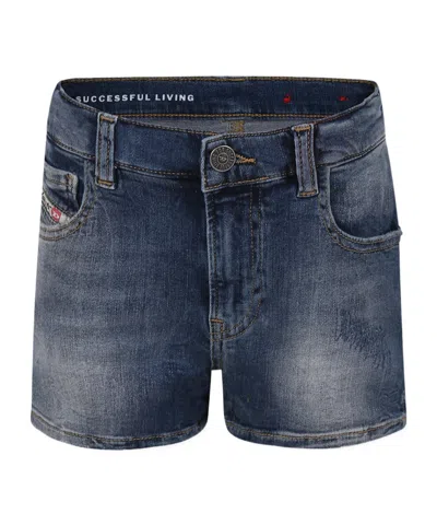 Diesel Denim Shorts In Blue