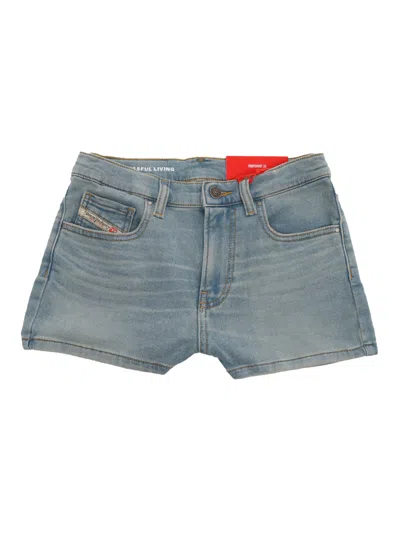 Diesel Kids' Denim Shorts In Multicolor