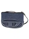 Diesel Denim Shoulder Bag With Embossed Logo