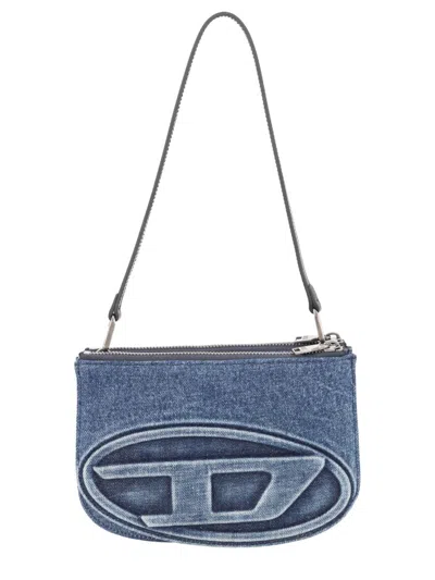 Diesel Denim Shoulder Bag With Logo Detail