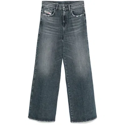 Diesel Denim Straight-leg Jeans In 02