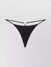 Diesel Denim Strappy Thong Metal Hardware