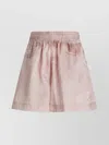 Diesel Denim Texture Elastic Waistband Shorts