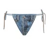 Diesel Denim Tie Bikini Bottom In Blue