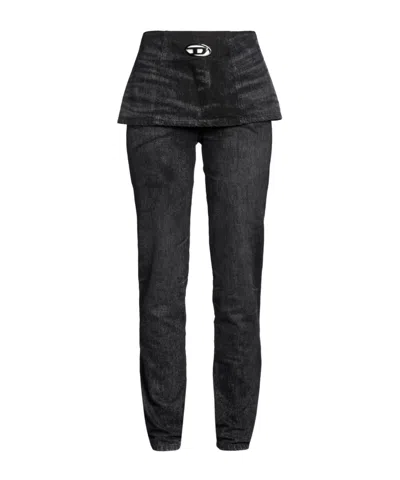 Diesel Denim Trousers In Black