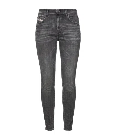Diesel Denim Trousers In Gray