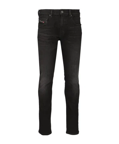 Diesel Denim Trousers With Belt Loops In Black