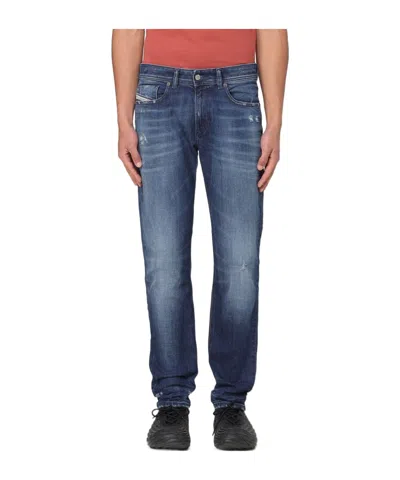 DIESEL DENIM TROUSERS WITH BELT LOOPS