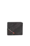 Diesel Multi-pkts 3d S Bi-fold Wallet In Gray