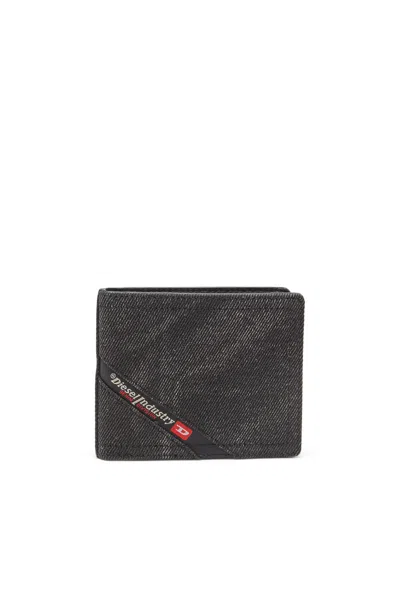 DIESEL DENIM WALLET WITH LOGO