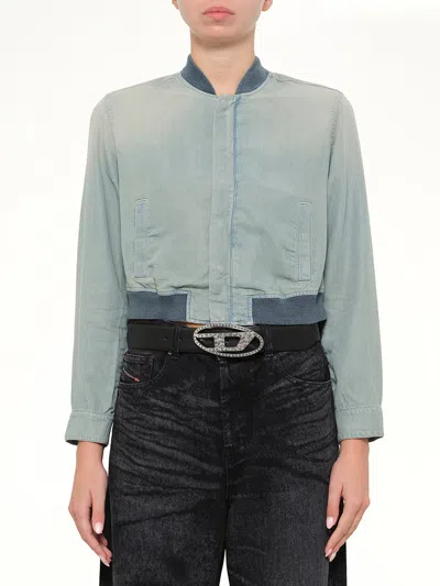 Diesel De-rania-s1 Denim Jacket In Blue
