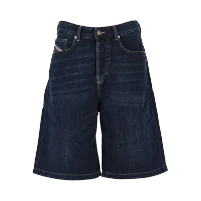 Diesel 'de-sire' Denim Shorts In Blue