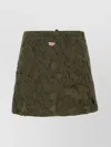 Diesel Logo-patch Distressed Mini Skirt