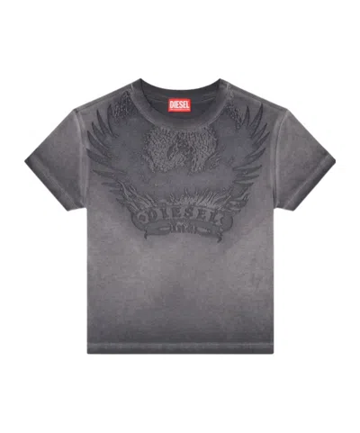 DIESEL DIESEL DÉVORÉ PHOENIX SLIM FIT T-SHIRT