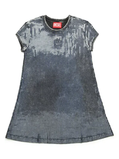 Diesel Kids' Dfeil Dress In Black