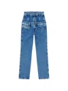 Diesel D-fynora Double-layer Jeans In Blue