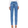 Diesel D-fynora Double-layer Jeans In Blue