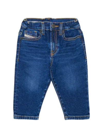 Diesel Babies' D-gale Contrast-stitch Jeans In Blue