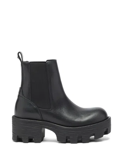 Diesel D-hammer Chunky-sole Ankle Boots In Black