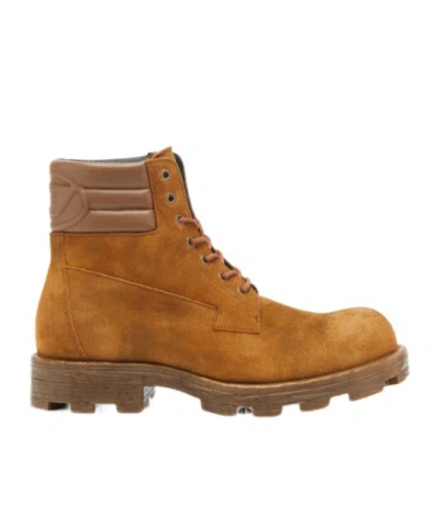 Diesel D-hammer Lace-up Ankle Boots In Brown