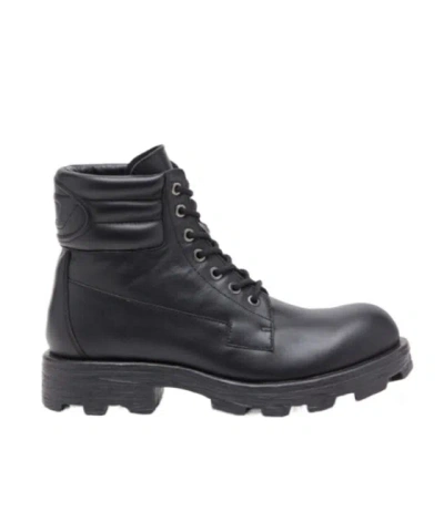 Diesel D-hammer Lace-up Boots In Black