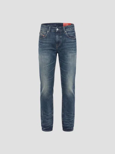 Diesel D-heel Straight-leg Denim Pants In Blue