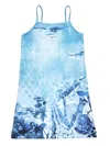 Diesel Abito Con Grafica Allover Camouflower In Blue