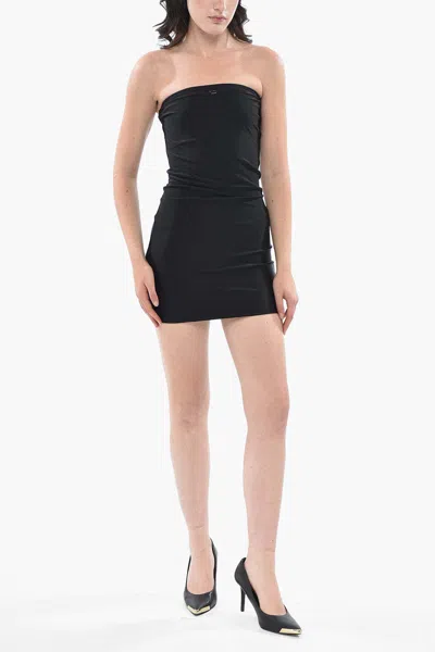 Diesel D-hopy Strapless Mini Dress In Black