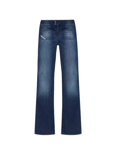 Diesel D-hush Flared Jeans In Blue
