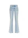Diesel D-hush Patch-pocket Jeans In Blue