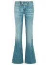 Diesel Whisper Low Waist Slim Leg Flared Jeans In Blue