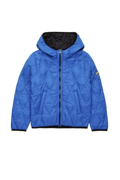 Diesel Diamond Padded Jacket In Blue