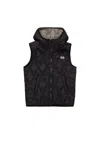 Diesel Lightweight Diamond-pattern Quilted Vest In Black