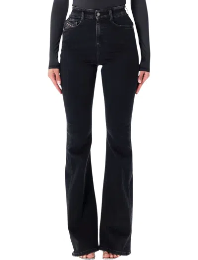 Diesel 1973 D-partt Bootcut Jeans In Black