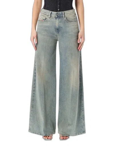 Diesel 1978 D-akemi Flare Jeans In Blue