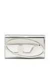 Diesel 1dr Leather Wallet In Silver